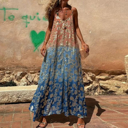 Ymke | Buntes Maxikleid mit Taschen