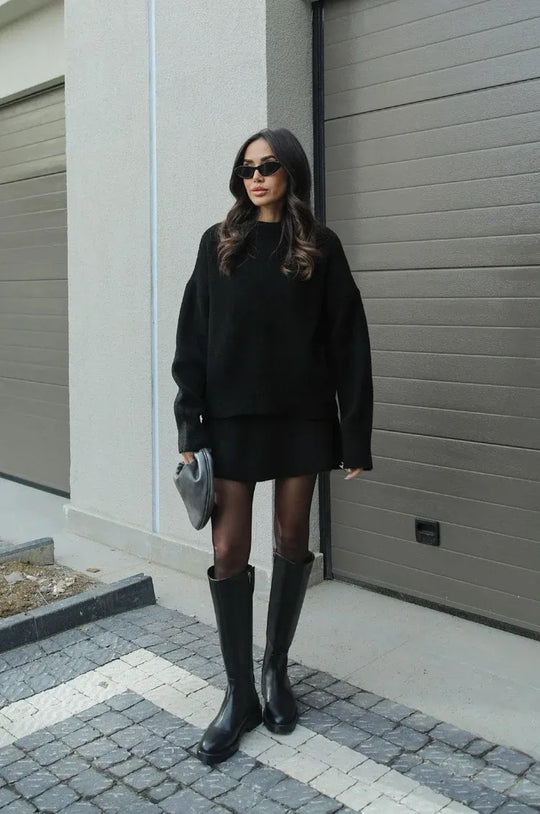 Helena - Strickrock Pullover Set (Top + Rock)