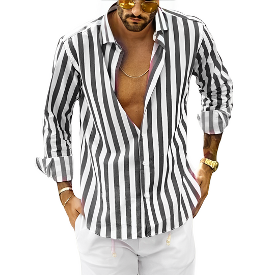 Ralf™ | Gestreiftes Herrenhemd für den Sommer