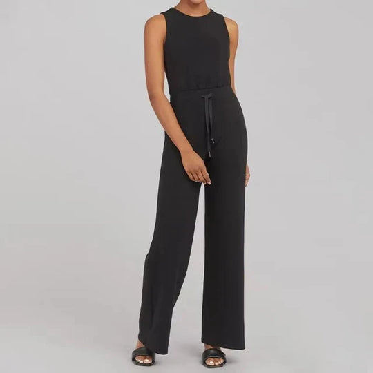 Ana - Fleece Jumpsuit mit Gürtel und weitem Bein