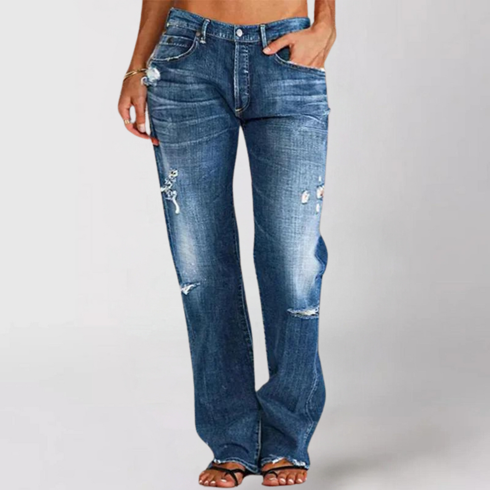 Birgit - Lockere weit geschnittene Denim Jeans für Damen