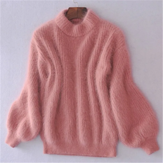 Lucia - Einfarbiger Strickpullover