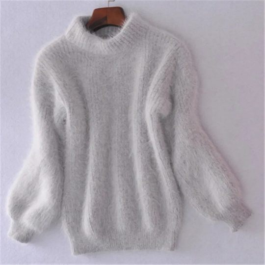 Lucia - Einfarbiger Strickpullover