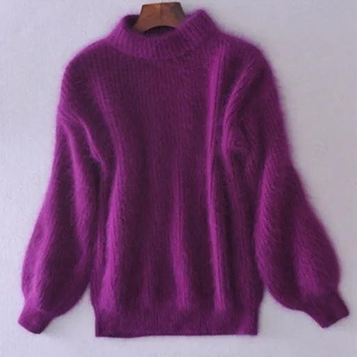 Lucia - Einfarbiger Strickpullover