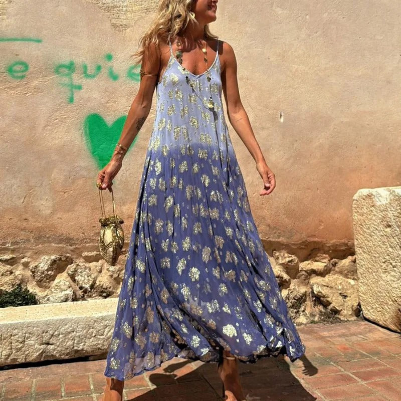 Ymke | Buntes Maxikleid mit Taschen