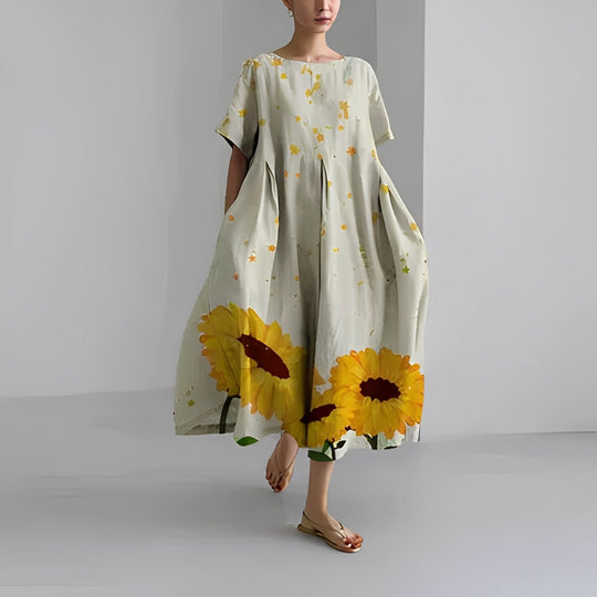 Sophie - Boho-Blumenkleid - Weites Kleid - Frühling