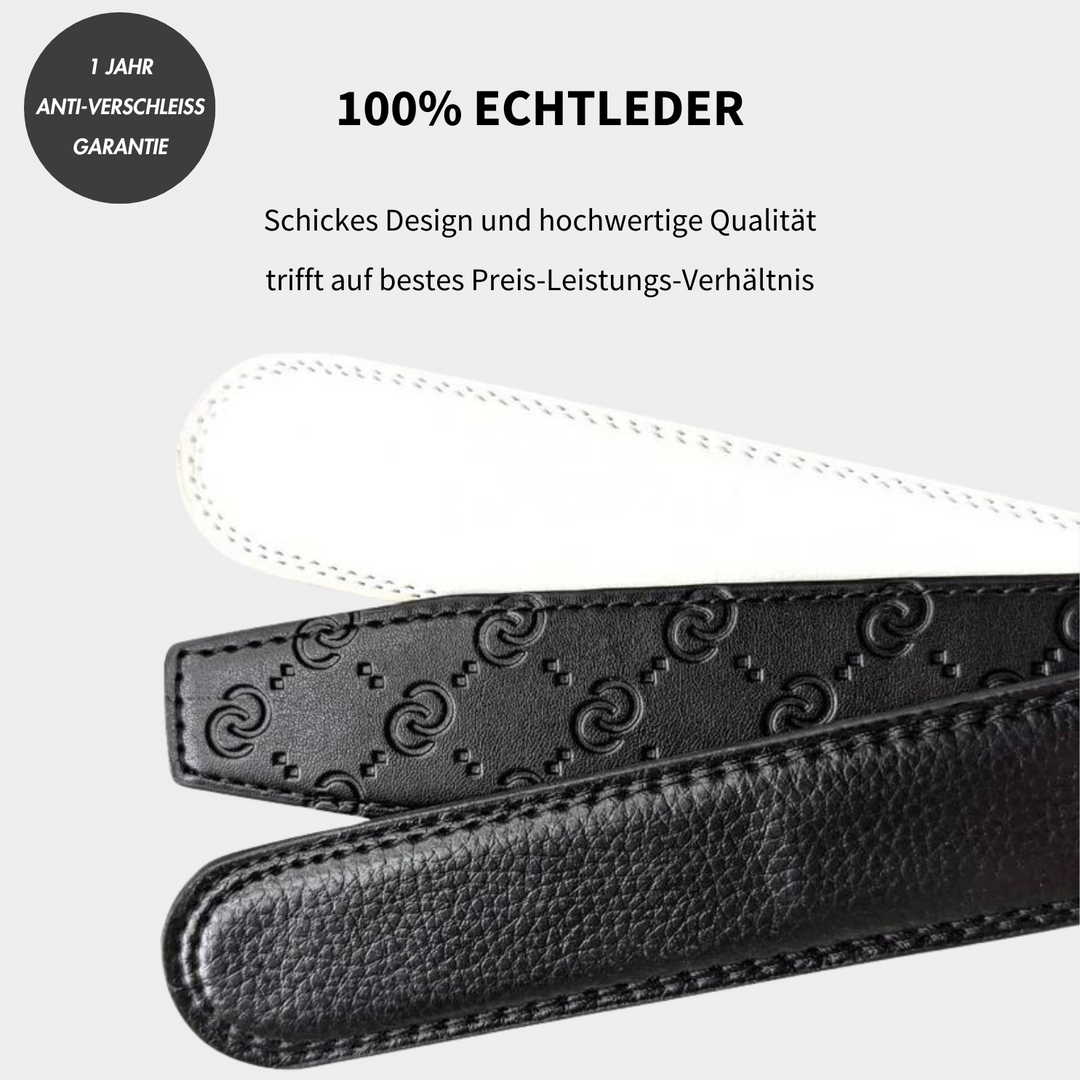 MAJESTICE BELT: Easy-Click Automatik Ledergürtel für Damen + GRATIS Geschenkbox