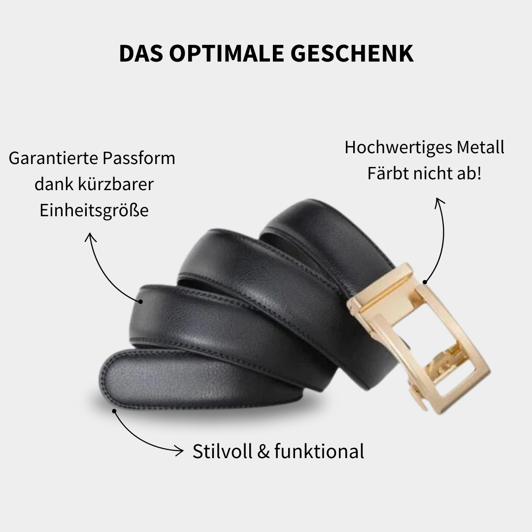 MAJESTICE BELT: Easy-Click Automatik Ledergürtel für Damen + GRATIS Geschenkbox