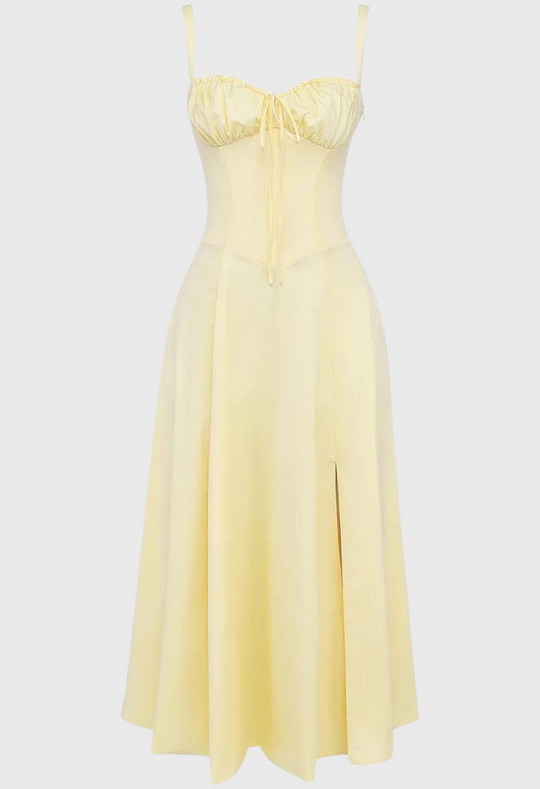 Camille | Blumenmuster-Bustierkleid mit taillierter Silhouette