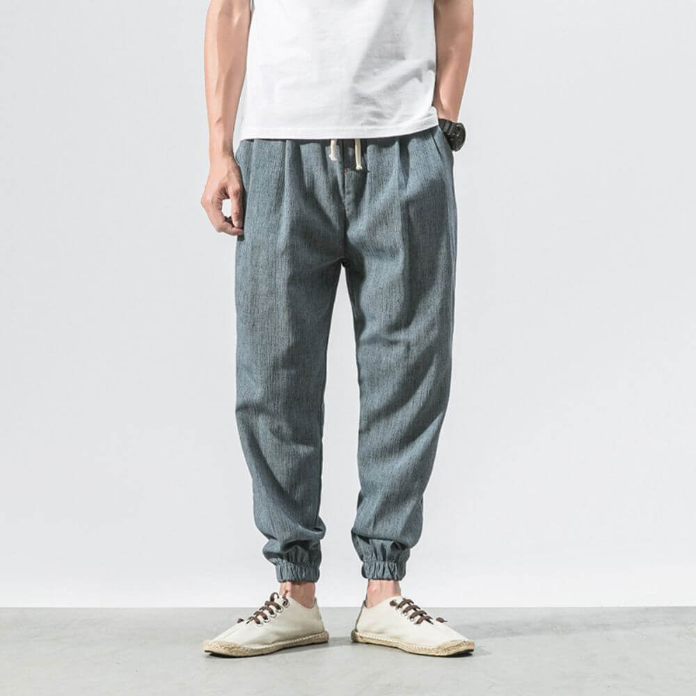 Archie | Leichte Komforthose aus Baumwolle und Leinenmaterial
