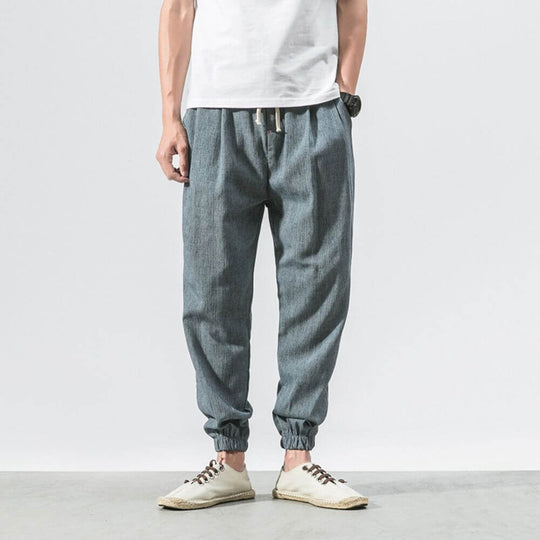 Archie | Leichte Komforthose aus Baumwolle und Leinenmaterial