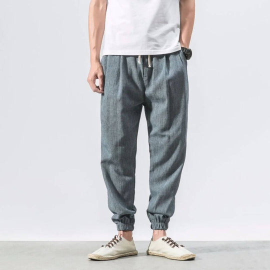 Archie | Leichte Komforthose aus Baumwolle und Leinenmaterial