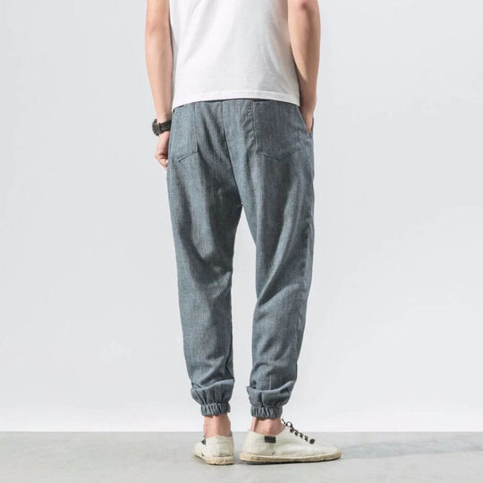 Archie | Leichte Komforthose aus Baumwolle und Leinenmaterial
