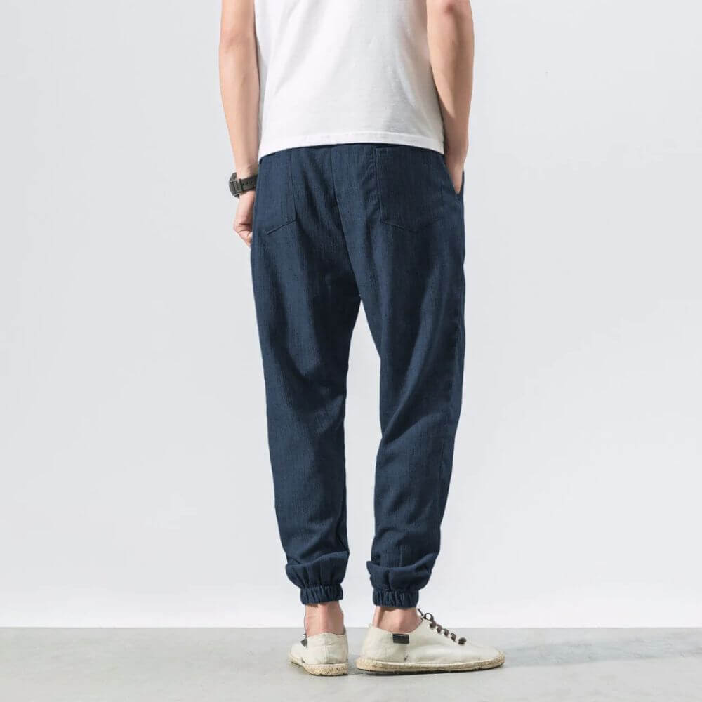 Archie | Leichte Komforthose aus Baumwolle und Leinenmaterial