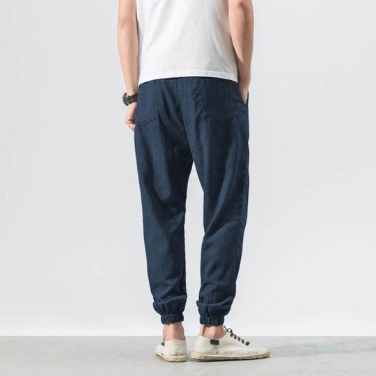 Archie | Leichte Komforthose aus Baumwolle und Leinenmaterial