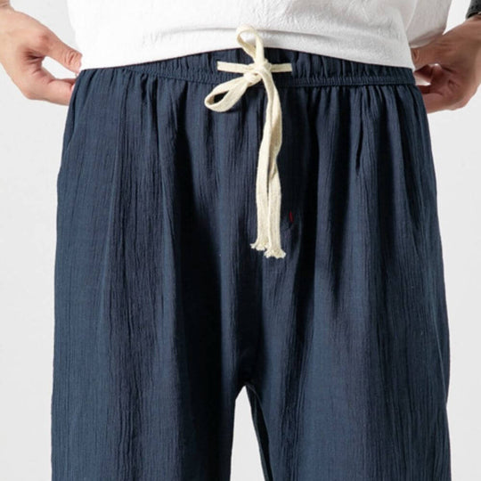 Archie | Leichte Komforthose aus Baumwolle und Leinenmaterial
