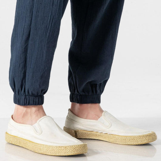 Archie | Leichte Komforthose aus Baumwolle und Leinenmaterial