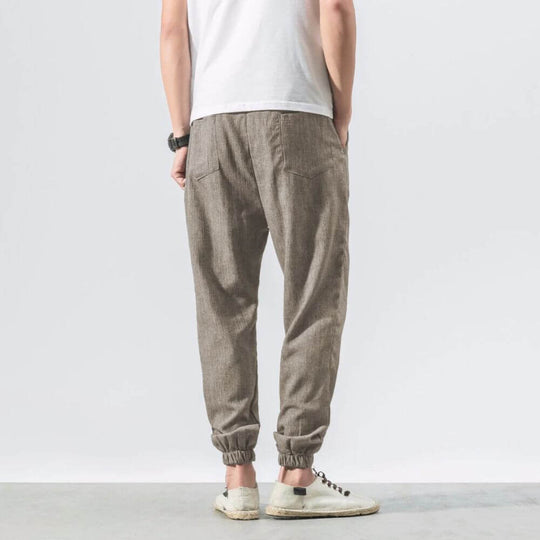Archie | Leichte Komforthose aus Baumwolle und Leinenmaterial
