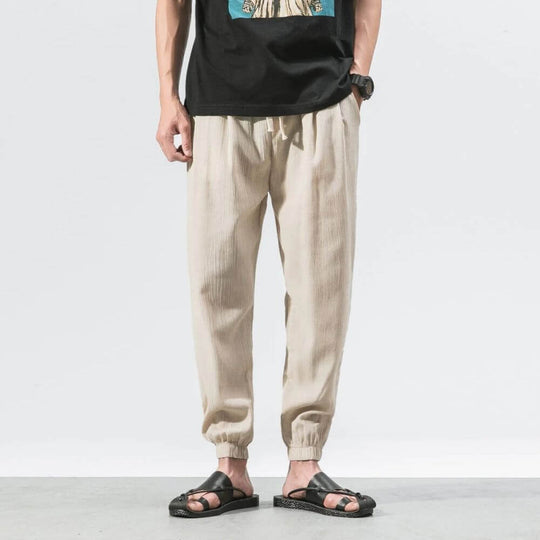 Archie | Leichte Komforthose aus Baumwolle und Leinenmaterial