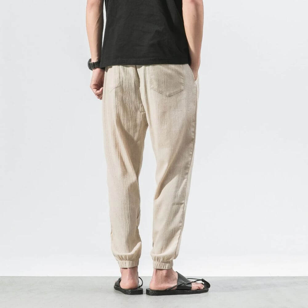Archie | Leichte Komforthose aus Baumwolle und Leinenmaterial