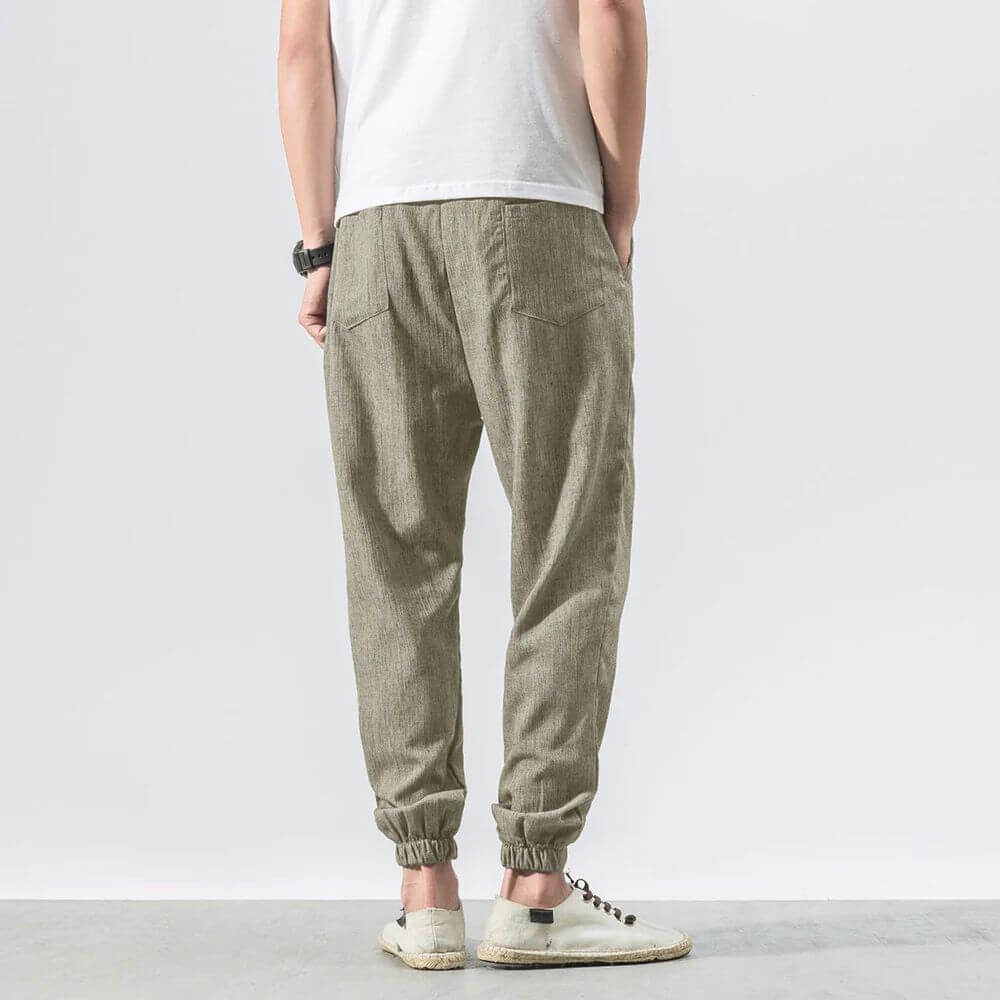 Archie | Leichte Komforthose aus Baumwolle und Leinenmaterial