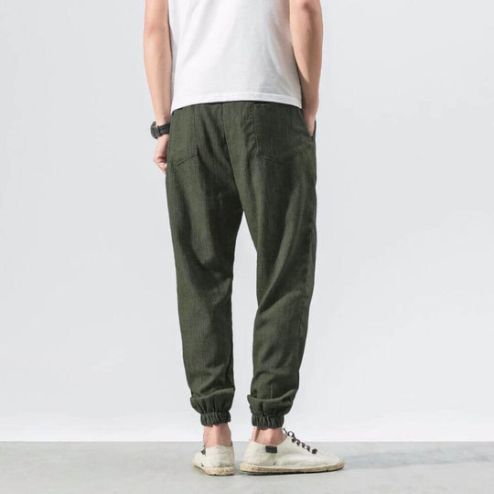 Archie | Leichte Komforthose aus Baumwolle und Leinenmaterial