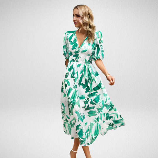 Xenia - Charmantes Kleid mit V-Ausschnitt
