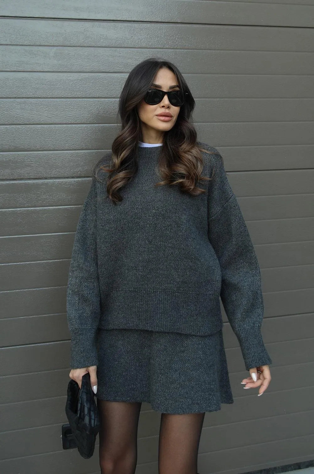 Helena - Strickrock Pullover Set (Top + Rock)