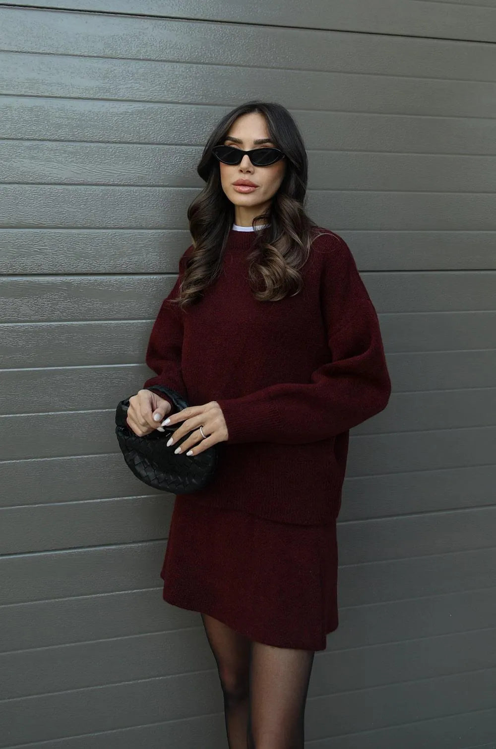 Helena - Strickrock Pullover Set (Top + Rock)
