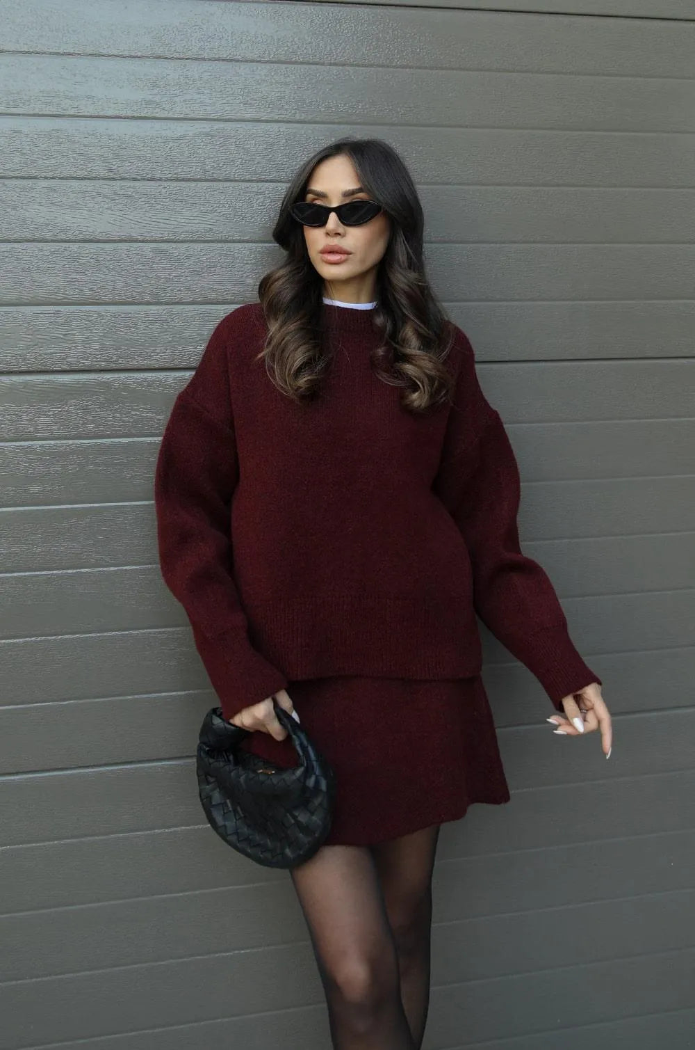 Helena - Strickrock Pullover Set (Top + Rock)