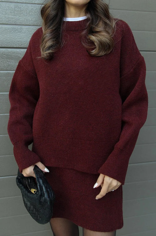 Helena - Strickrock Pullover Set (Top + Rock)