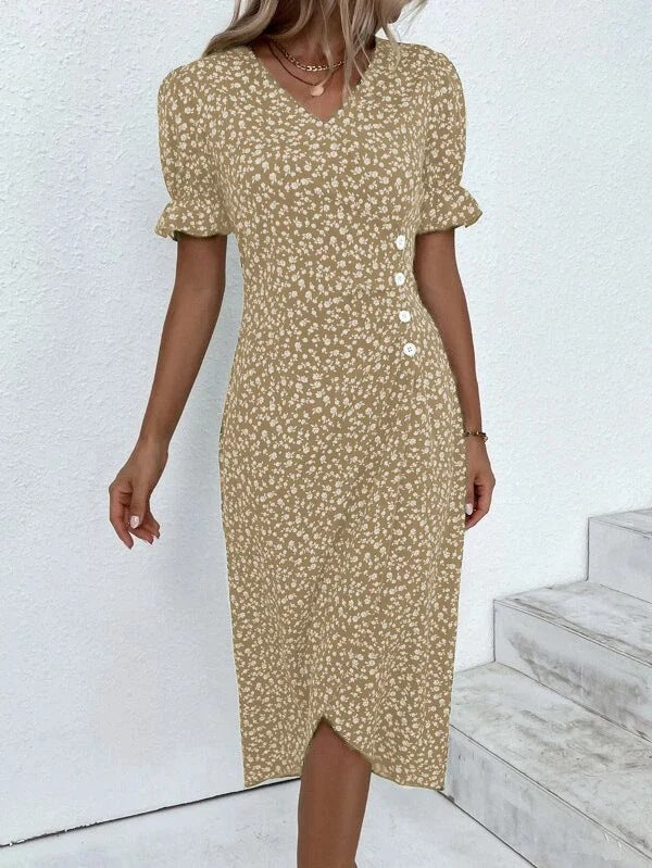 Beate | Sommerkleid mit lässigem Schnitt und Puffärmeln