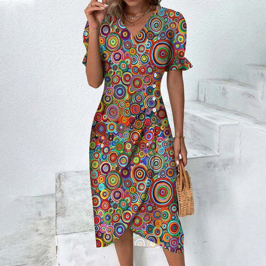 Beate | Sommerkleid mit lässigem Schnitt und Puffärmeln