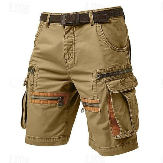 Elmer - Herren Cargo-Shorts mit Reißverschluss und mehreren Taschen