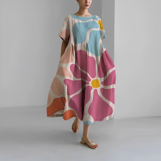 Sophie - Boho-Blumenkleid - Weites Kleid - Frühling