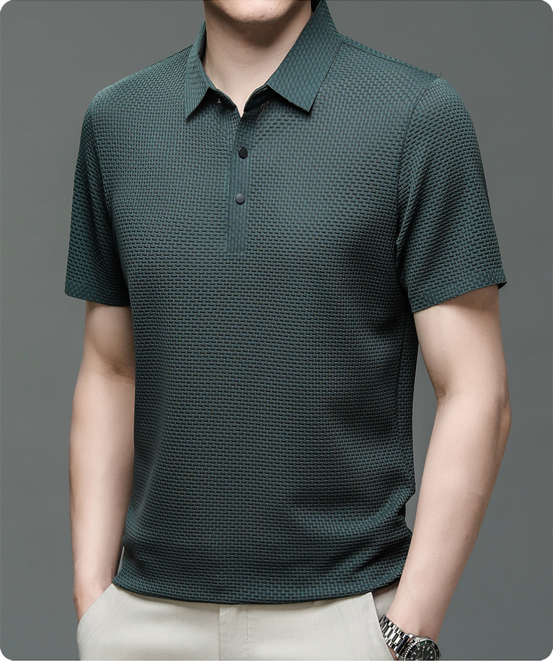 Alessandro™ - Wabenstrick-Poloshirt für Männer