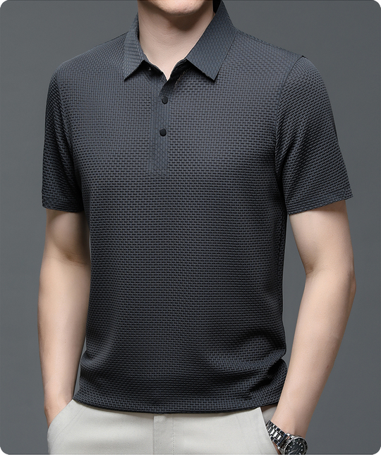 Alessandro™ - Wabenstrick-Poloshirt für Männer