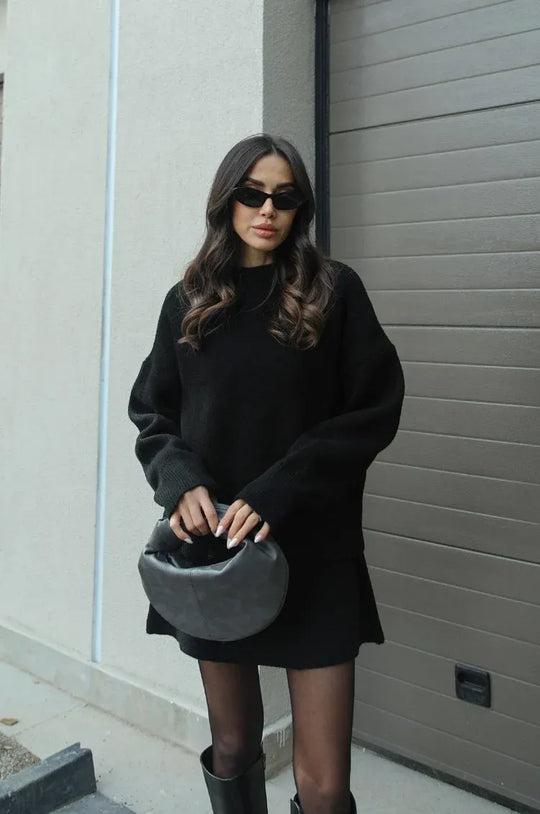 Helena - Strickrock Pullover Set (Top + Rock)
