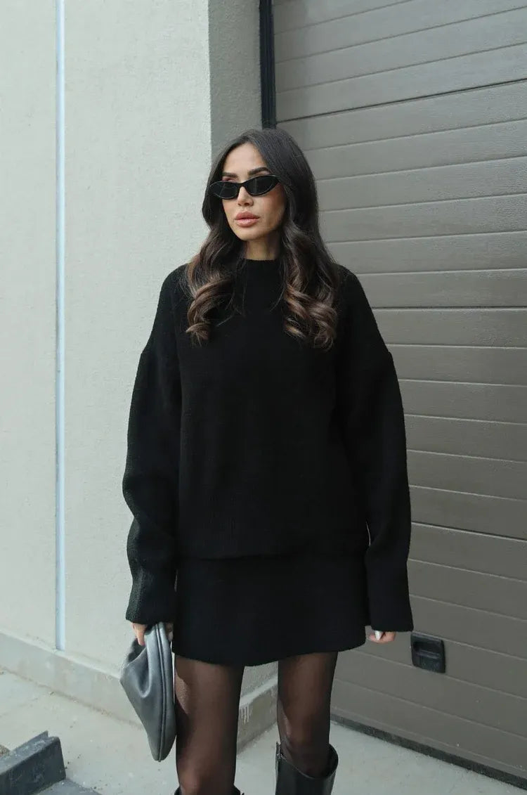 Helena - Strickrock Pullover Set (Top + Rock)