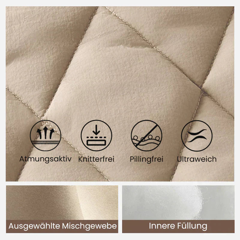 ⏳Nur für kurze Zeit – 49% Rabatt! 💥 Stilvolle gestrickte Patchwork-Steppjacke für Damen